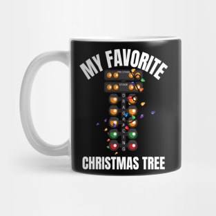 My Favorite Christmas Tree Drag Racer Drag Racing Lights Mug